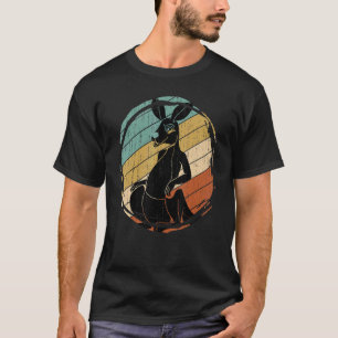 Camiseta Zoo Bonito Aussie Animal Austrália Retro Kangaroo