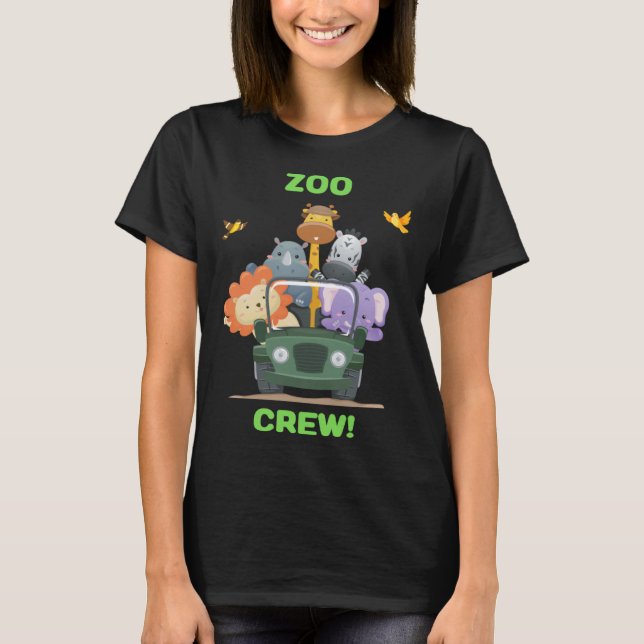 Camiseta Zoo Day Out  & Cute Zoo Crew (Frente)