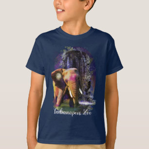 Camiseta Zoo de Indianápolis em Cascata Elefante