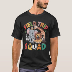 Camiseta Zoo Field Trip Squad Safari Estudantes de Professo