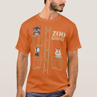 Camiseta Zoo Guardião Costume Halloween Safari Homens Adult