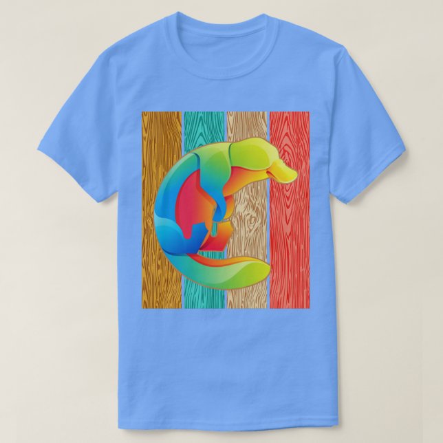 Camiseta Zoo Keeper Austrália - Playpus Animal (Frente do Design)