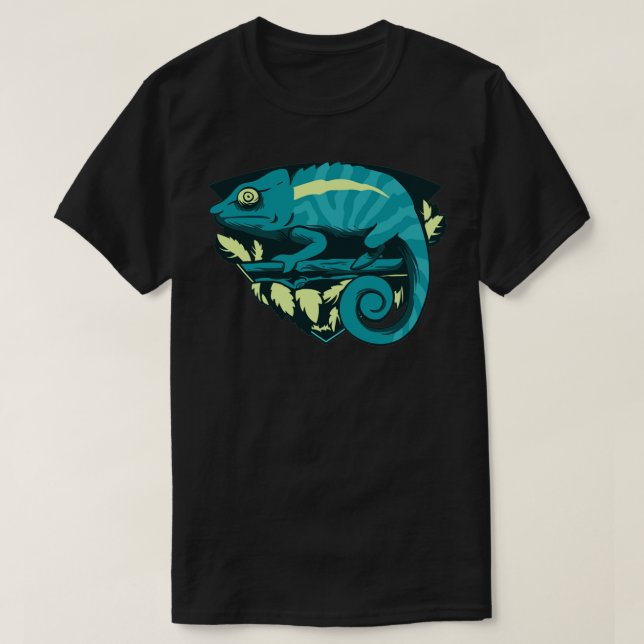 Camiseta Zoo Keeper Gift RainForest Chameleon (Frente do Design)