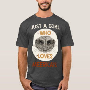 Camiseta Zoo Keeper Girl Africa Safari Engraçado Meerkat
