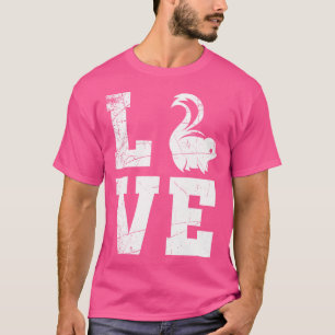 Camiseta Zoo Keeper Skunk Animal Dia de os namorados Skunk