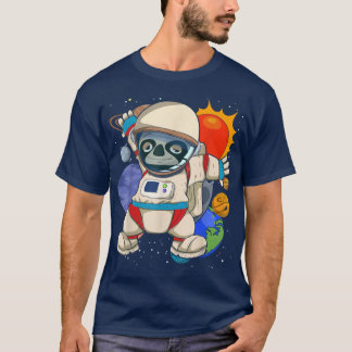 Camiseta Zoo Planeta Cientista Espacial dos Animais Largura
