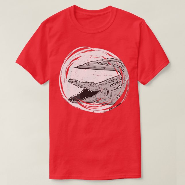 Camiseta Zoo Réptil Africa Animal Crocodilo (Frente do Design)