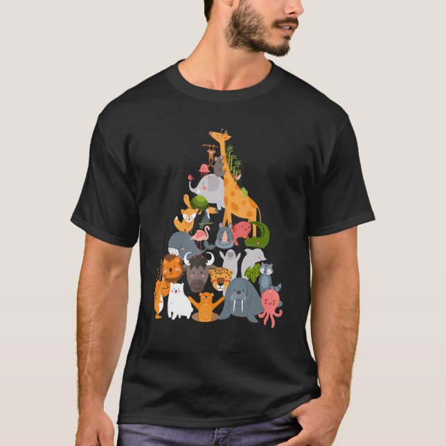 Camiseta Zoo Trip Animal Pyramid (Frente)