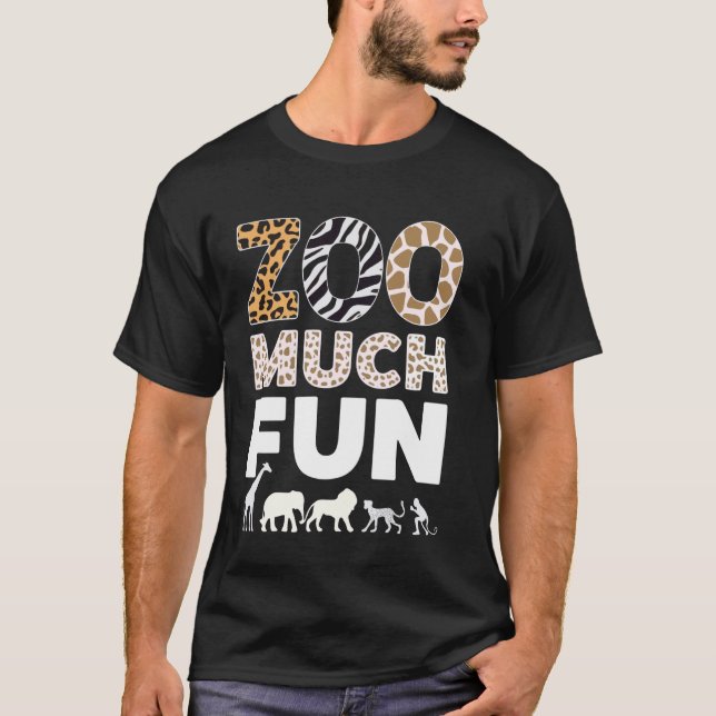Camiseta Zookeeper Animais Muito Divertidos Safari (Frente)