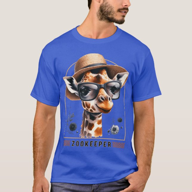 Camiseta Zookeeper Giraffe Safari Zoo Keepeer - classic (Frente)