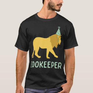 Camiseta Zookeeper Lion Birthday, Adultos Crianças Festa de