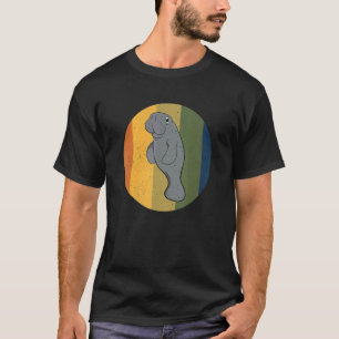 Camiseta Zookeeper Peixe-boi Retro Manatim Vaca Marinha Ant