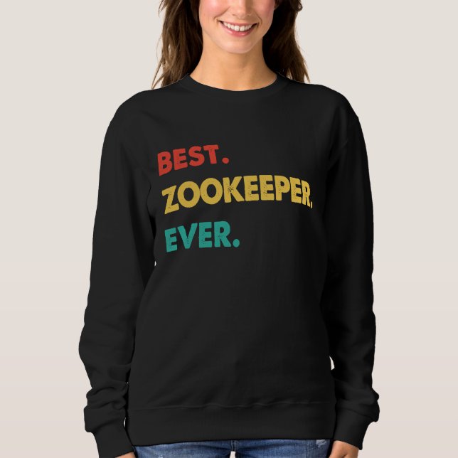 Camiseta Zookeeper Retro Best Zookeeper Ever (Frente)