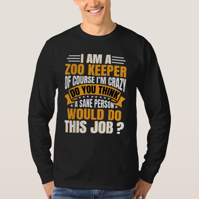 Camiseta Zookeeper Safari Zookeeping Animal Park Ranging Zo (Frente)