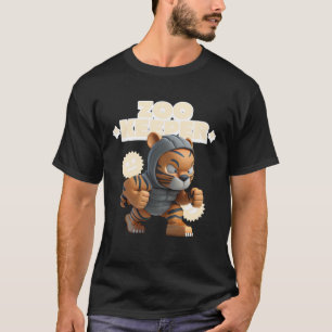 Camiseta Zookeeper Tiger Costume Animais Africanos Homens