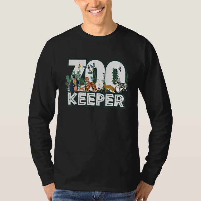 Camiseta Zookeeper Wild Woods Jungle Tropical Forest Animal (Frente)