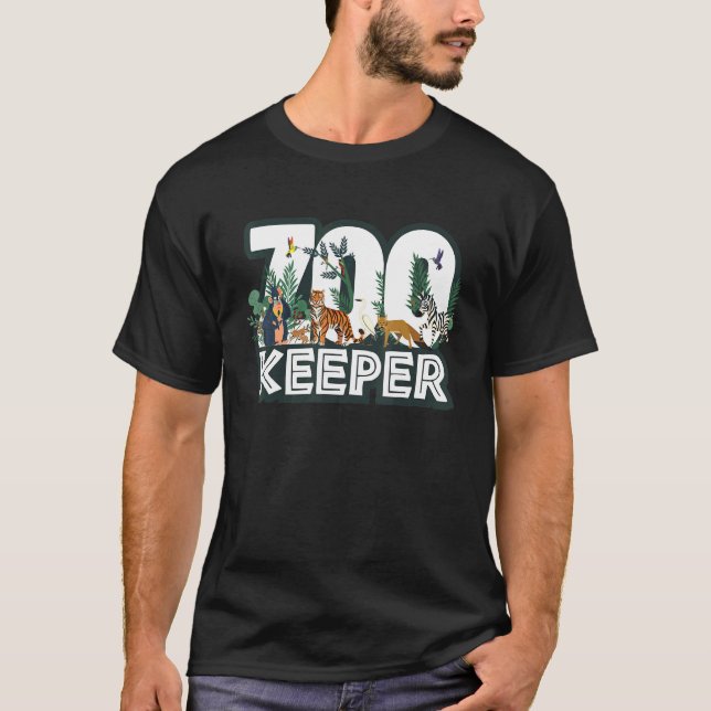 Camiseta Zookeeper Wild Woods Jungle Tropical Forest Animal (Frente)
