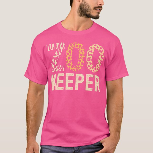 Camiseta Zookeeper Zoo Animals Safari Zoo Keeper - print (Frente)