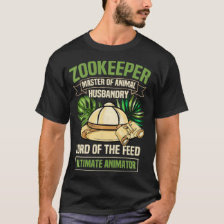 Camiseta Zookeeper Zookeeper Estudante de Zoologia Animal