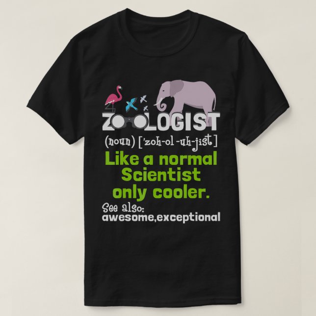 Camiseta Zoologia de Definição Zoológica Zootecnia (Frente do Design)