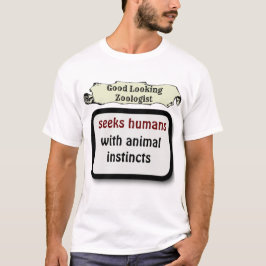 Camiseta Zoologia Engraçada Tipografia Sarcástica e Humoris