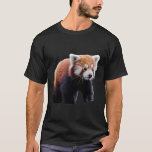 Camiseta Zoológico do Urso Vermelho Adorável de Panda Lette