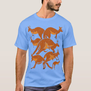 Camiseta Zoológico Marsupial Australiano Kangaroo