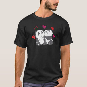 Camiseta Zoológico Panda Heart Animal Urso Animal