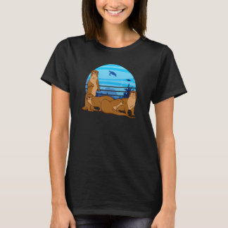 Camiseta Zoológico Vida Selvagem Animal Zootecnista Lontra 