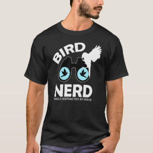 Camiseta Zoologista Ornitólogo do Geek de Nerd de Borboleta