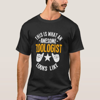 Camiseta Zoólogo Amante de os animais Incrível Cientista Bi