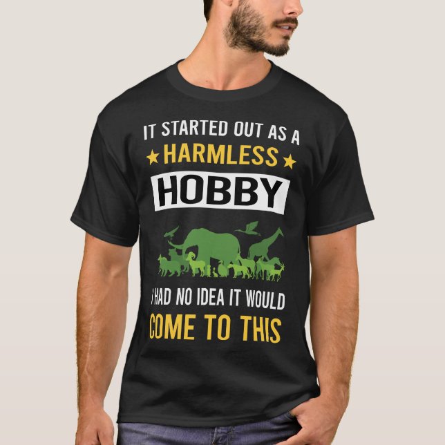 Camiseta Zoólogo de Hobby Indefeso (Frente)