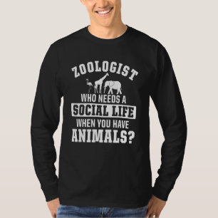 Camiseta Zoológo Manutenção de zoológico Zoológico Vida sel