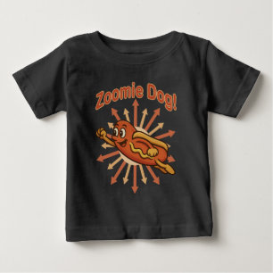 Camiseta Zoomie Cachorro Quente Voando - Retro Divertido