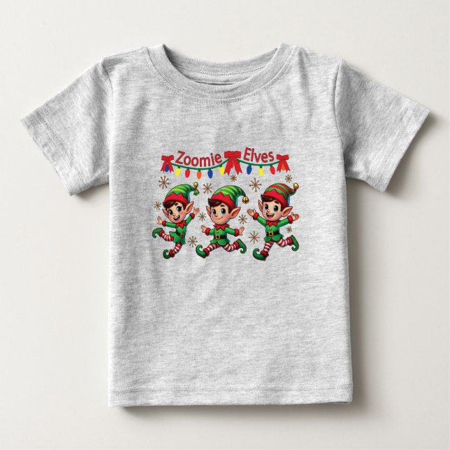 Camiseta Zoomie Elves Natal (Frente)