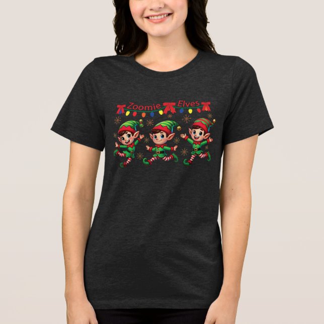 Camiseta Zoomie Elves Natal (Frente)