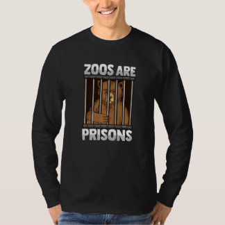 Camiseta Zoos are prisons Design for a Anti Zoo Activist Pr