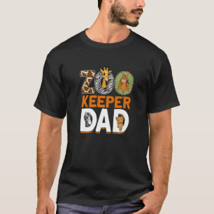 Camiseta Zoozoário do Pai do Zookeeper do Mens 3