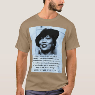 Camiseta Zora Neale Hurston portrait and quote I have known