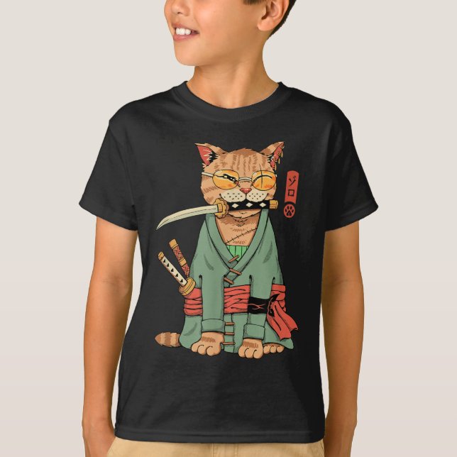 Camiseta Zoro Cat Warrior (Frente)