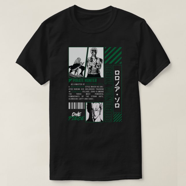 Camiseta ZORO - UMA PEÇA - URBAN Coll. V0.1 (Frente do Design)