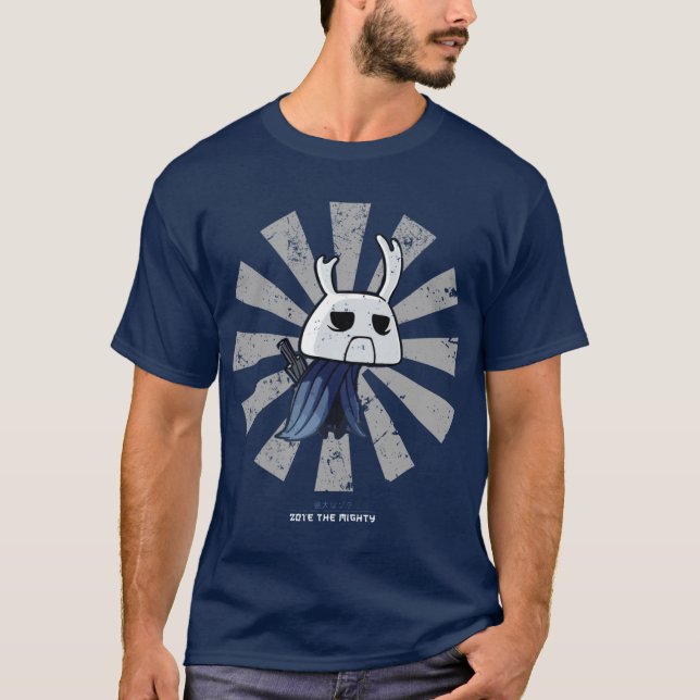 Camiseta Zotehe Poderoso Amigo Retro Japonês Hollow Knight (Frente)