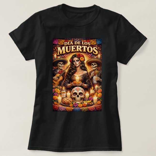 Camiseta ZOYNK Dia dos Mortos 0045402 (Frente do Design)