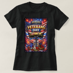 Camiseta ZOYNK Gráficos Heróis Dia dos Veteranos 0