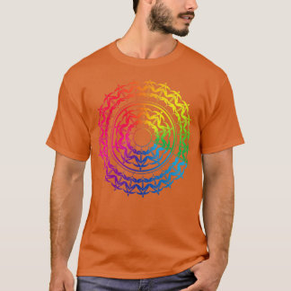 Camiseta Zozo arco-íris mandala Melhor Deseja a gradação mu