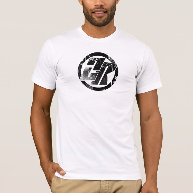 Camiseta ZR Circ du Branco Distressed (Frente)