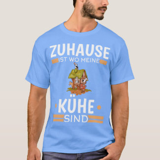 Camiseta Zuhause Ist Wo Meine Khe Sind Lustiges Landwirt Ku