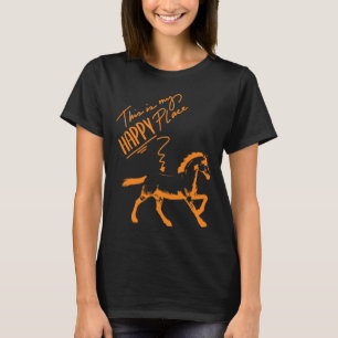 Camiseta Zum Reiten Geboren Horses Rapariga Cavaleira Prese