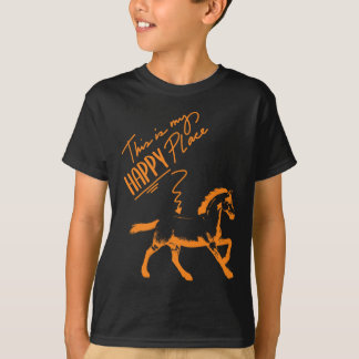 Camiseta Zum Reiten Geboren Horses Rapariga Cavaleira Prese