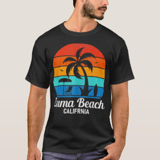Camiseta Zuma Beach California Palm Tree Vintage Sunset Sum